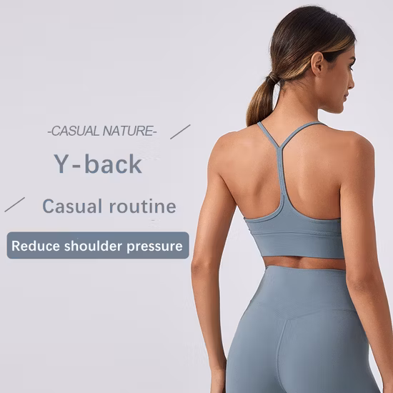 Customized Women Shockproof Breathable Moisture Wicking Fitness Yoga Sports Bra