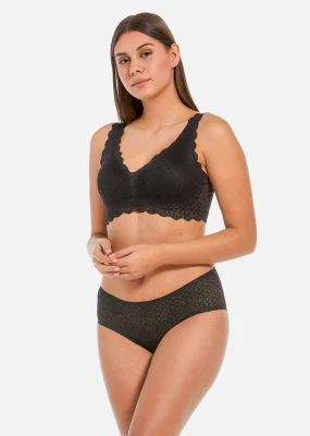 Günstiger Preis, hochwertige, schwarze, sexy Spitzen-Sport-Damenunterwäsche-Set, bequem