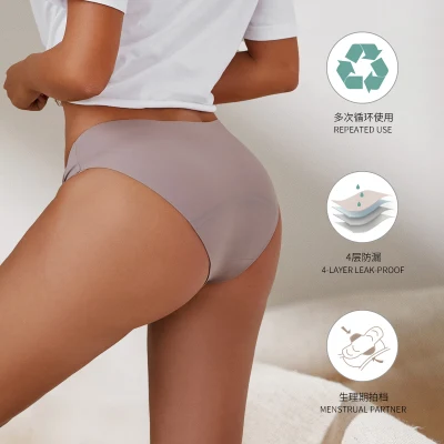 S-Shaper Damen-Unterwäsche für die Menstruation, mittlere Taille, Baumwolle, Postpartum-Damen-Slip